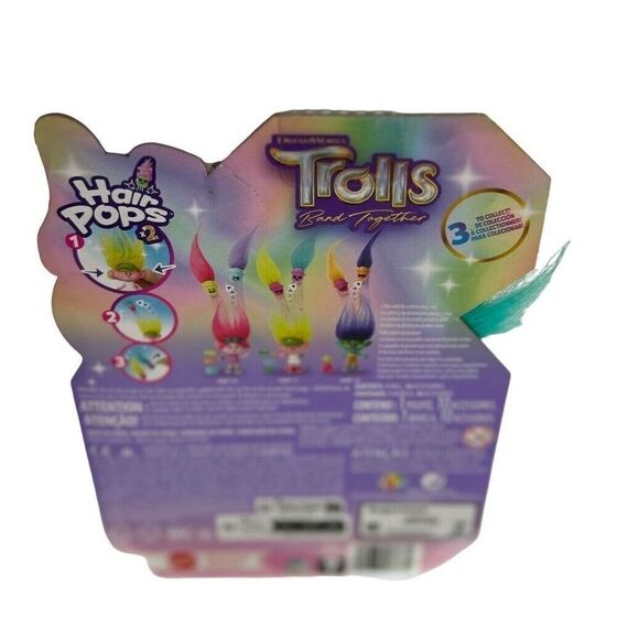 Dreamworks Trolls Band Together Figure & Hair Pops Complete Set of 2 Dolls - Picture 8 of 9